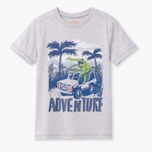 Hatley jungle tshirt with alligator