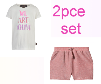 pink glitter shorts