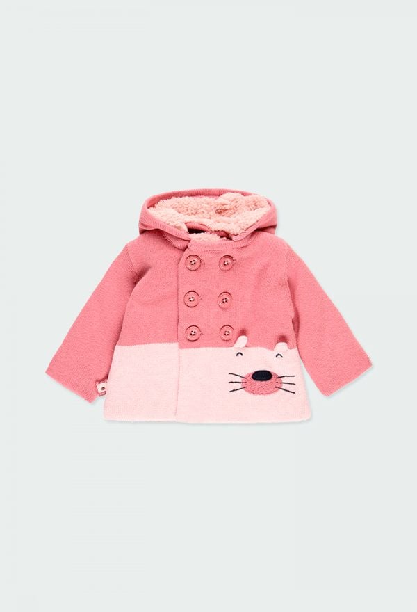 Boboli button Jacket with Hood