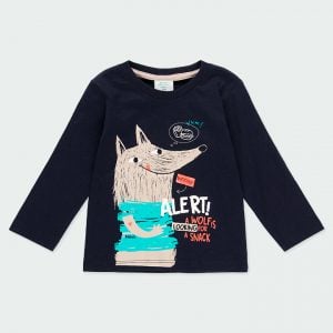 Boboli Wolf Print T-Shirt