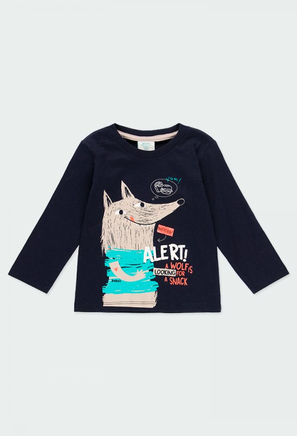 Boboli Wolf Print T-Shirt