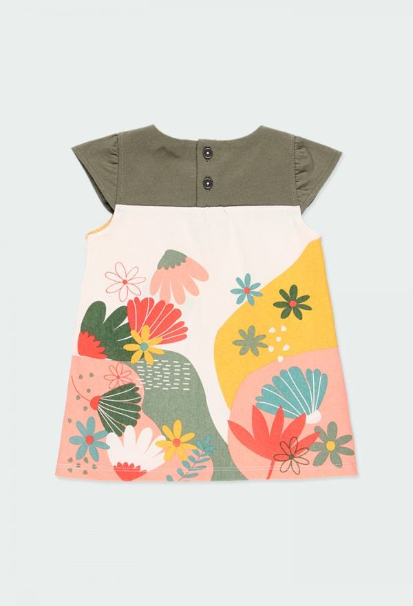 Boboli Khaki Dress & Legging Set - Image 3