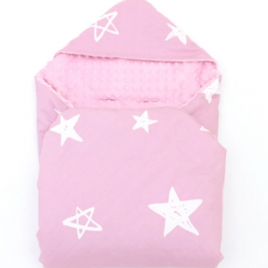New pink star little love blanket, car seat blanket
