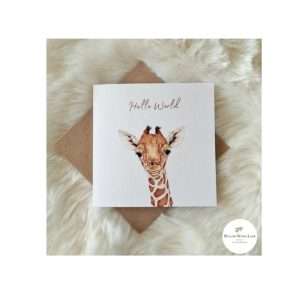 'Hello World' New Baby Greeting Card