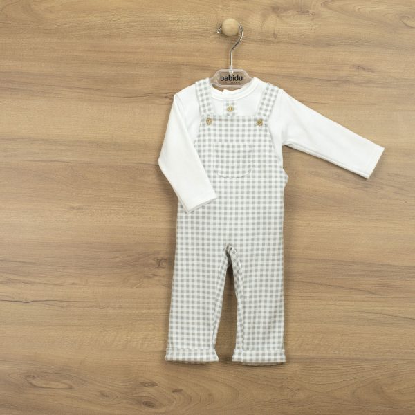 41183 babidu tiberly dungaree & t-shirt set