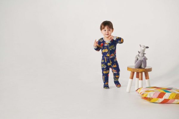 F22CTI202_L Hatley Constructionh trucks organic cotton coverall