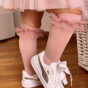 Condor knee high tulle sock - pink 526