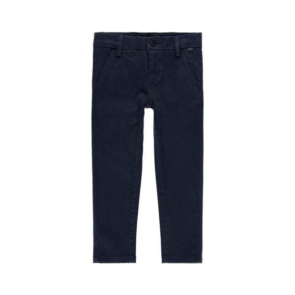 Boboli Stretch Satin Trousers - Navy