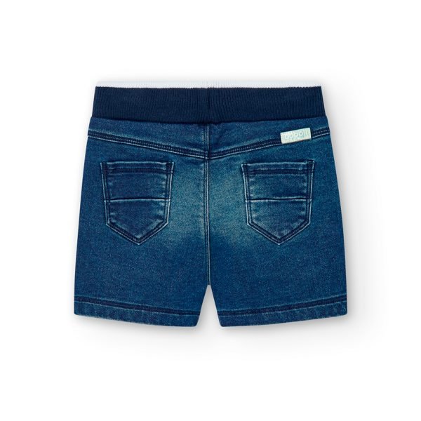 Boboli Bermuda Denim Shorts - Blue - Image 2