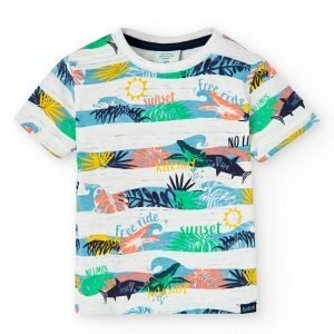 Boboli printed short sleeve t-shirt