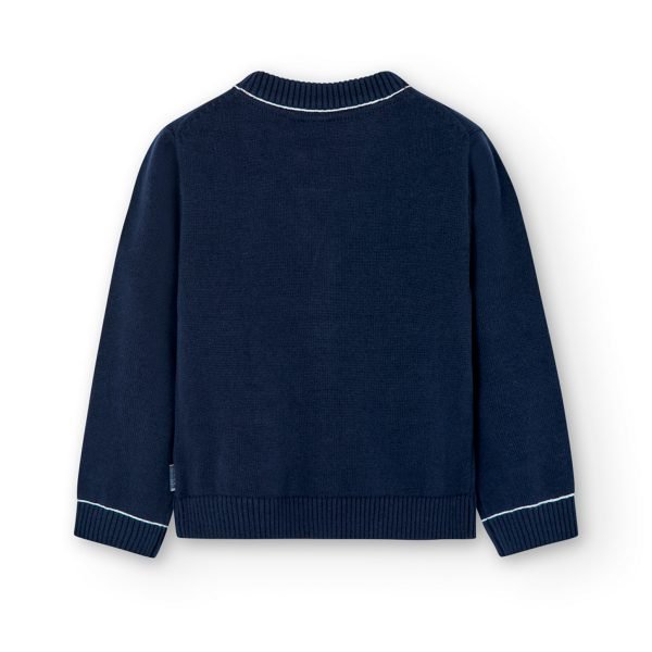 Boboli Navy Knitted Cardigan - Image 2