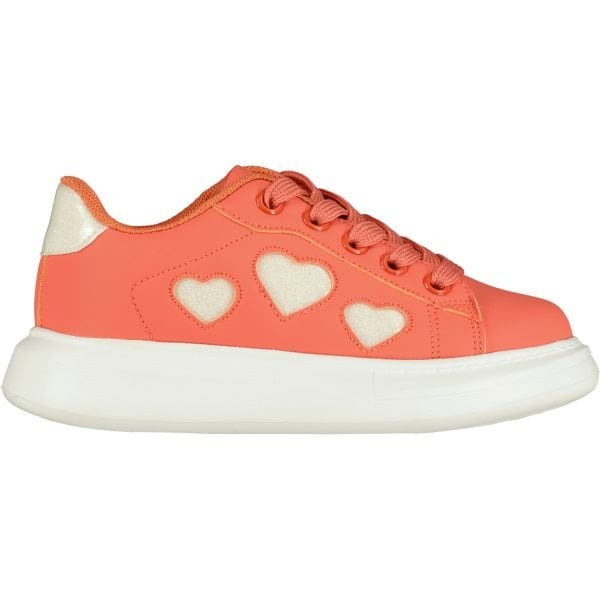 ADee Bright Coral Chunky Sole Trainer - Image 2