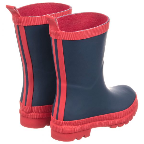 Hatley Navy & Red Rain Boots - Matte - Image 2