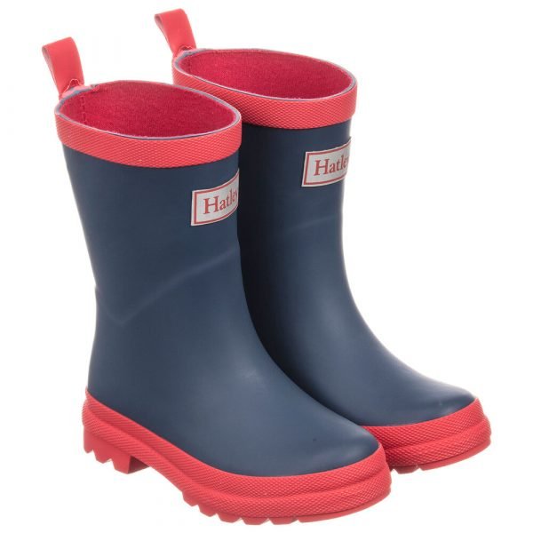 Hatley Navy & Red Rain Boots - Matte - Image 3