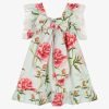 Phi Clothing Mint & Pink Peony Dress - Image 2