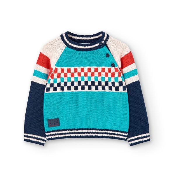 Boboli round neck knitted pullover