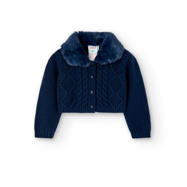 Boboli navy knitted bolero jacket
