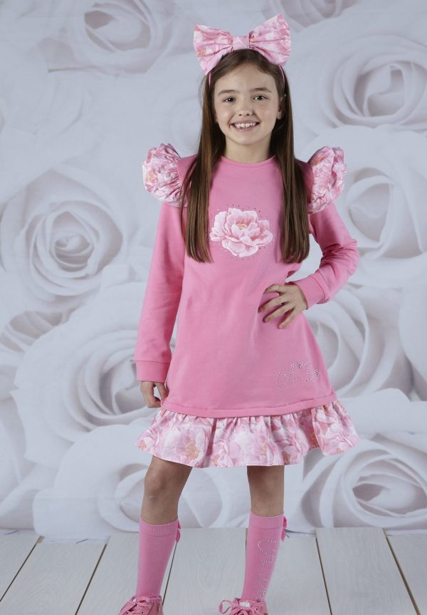 A'Dee anastasia peony frill sweat dress