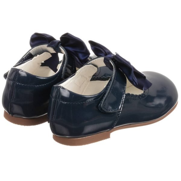 Caramelo Mary Jane Bow Shoe - Navy - Image 3