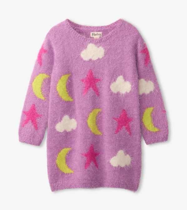 Hatley Purple Fluffy Knit Dress - Image 2