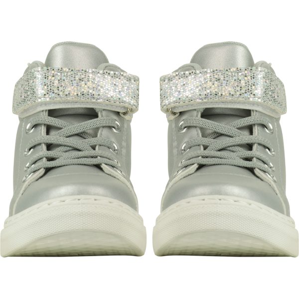 ADee Glitzy Glitter High Top - Silver - Image 5
