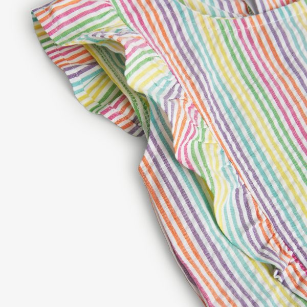 Boboli Poplin Striped Dress - Eucalyptus - Image 4