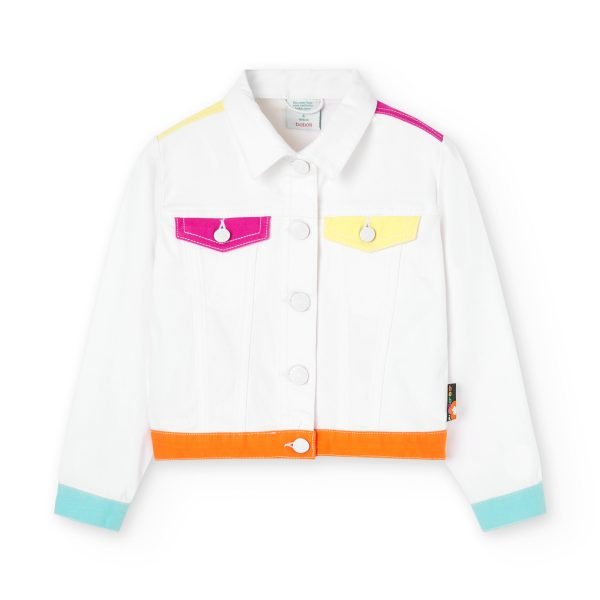 Boboli twill white jacket