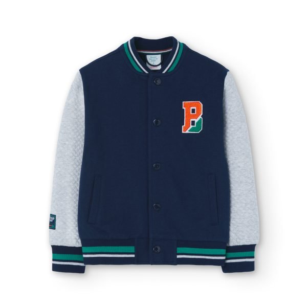Boboli button down bomber jacket
