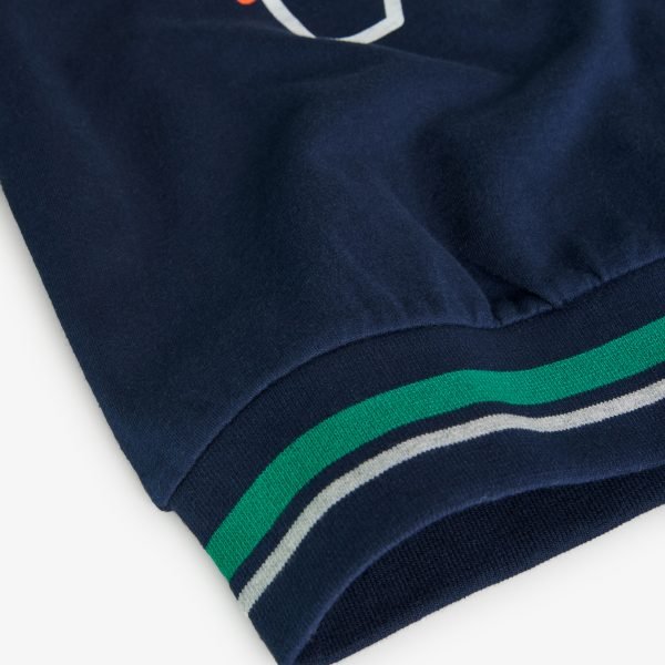Boboli Button Down Bomber Jacket - Navy - Image 6