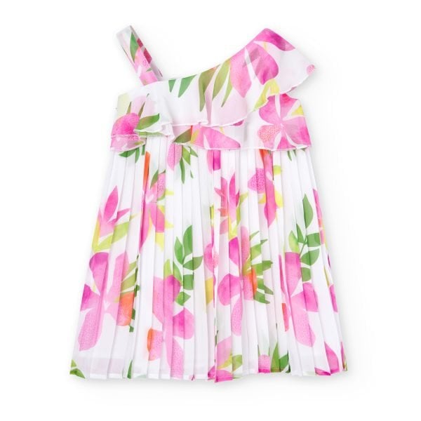 Boboli floral pleated dress
