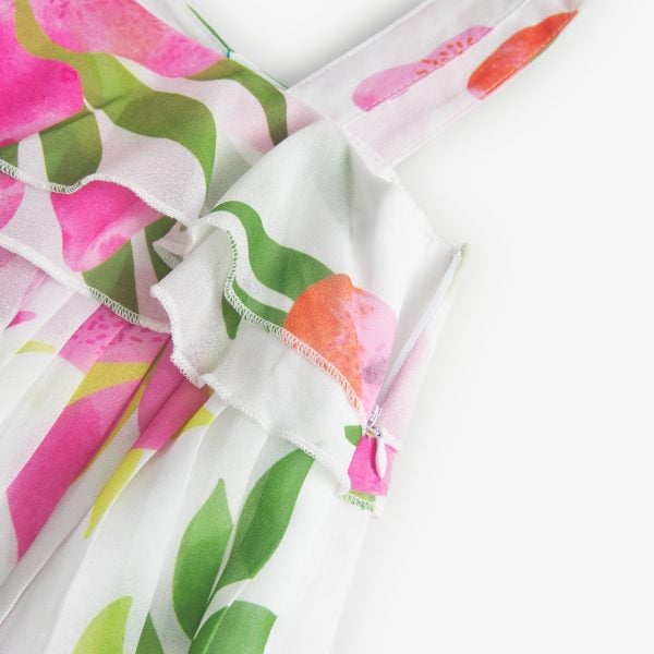 Boboli Floral Pleated Dress - Image 4