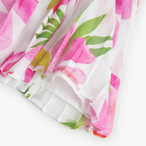 Boboli Floral Pleated Dress - Image 5