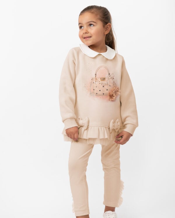 Caramelo kids mink pure luxe sweat set
