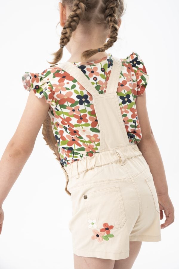 Boboli Green Land T-shirt & Dungaree Set - Image 3