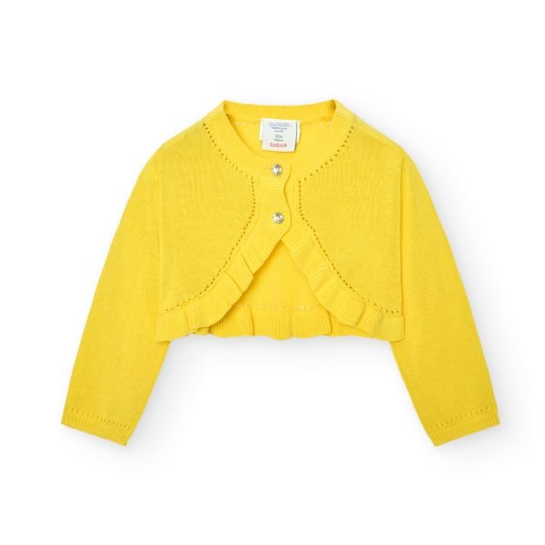 Boboli yellow knitted cardigan