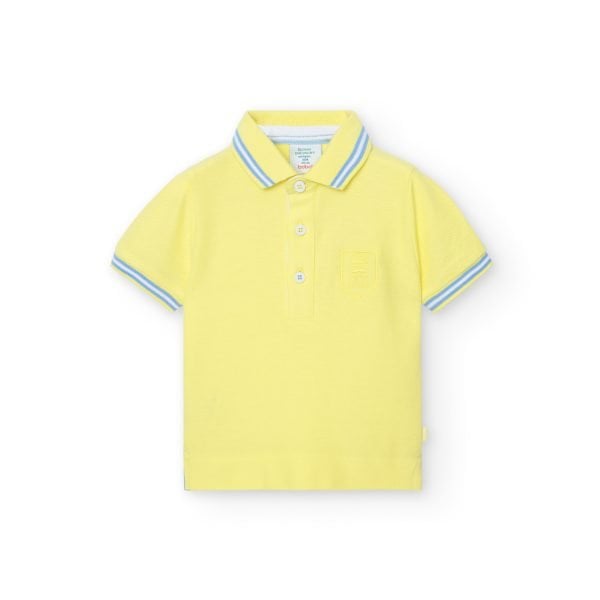 Boboli yellow polo short sleeve polo shirt