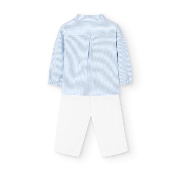 Boboli Stripe Shirt & Trouser Set - Image 2