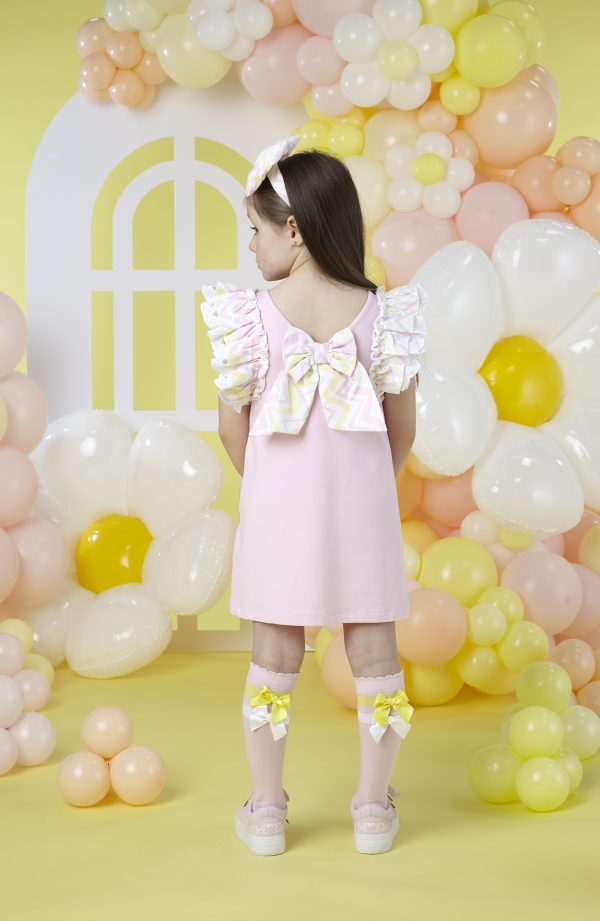 Adee Lynne Chevron Bow Sweat Dress - Image 3