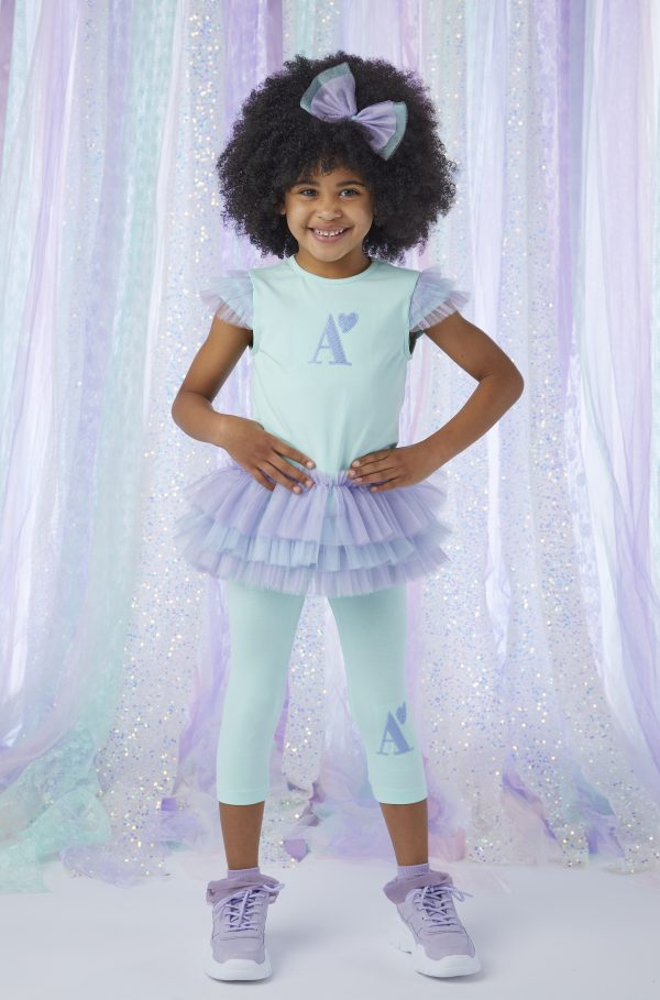Adee Niamh Tulle Legging Set - Miami Mint