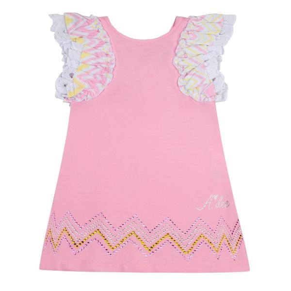 Adee Lynne Chevron Bow Sweat Dress - Image 4