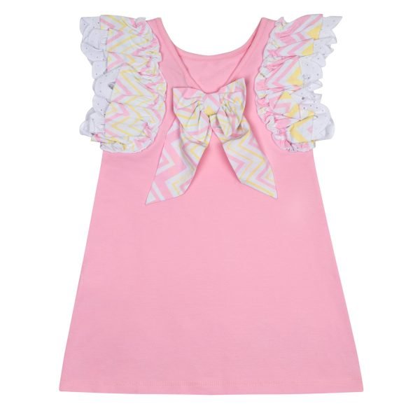 Adee Lynne Chevron Bow Sweat Dress - Image 5