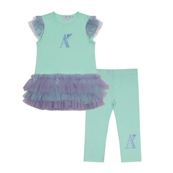 Adee Niamh Tulle Legging Set - Miami Mint - Image 2
