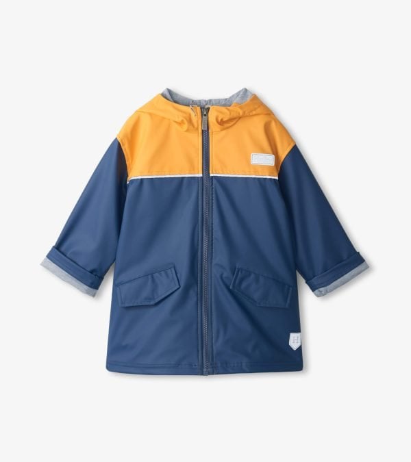 Hatley Yellow & Navy Mariner Rain Jacket