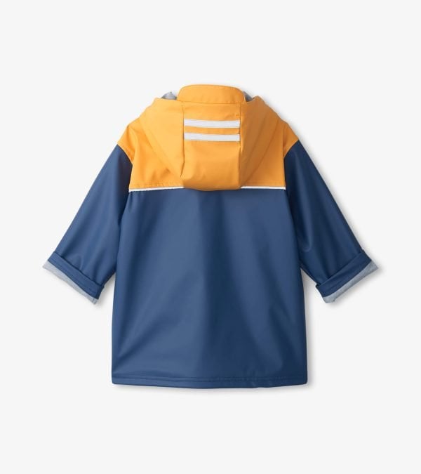Hatley Yellow & Navy Mariner Rain Jacket - Image 2
