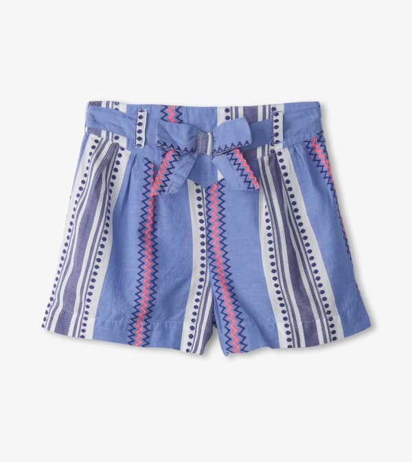 Hatley Boho Tee & Stripe Shorts Set - Image 2