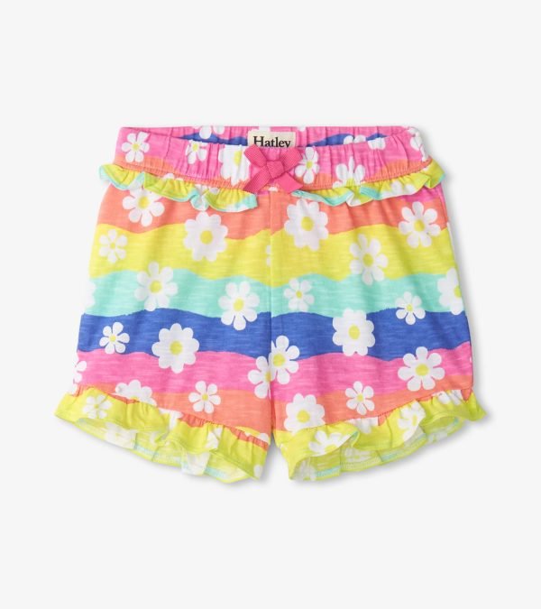 Hatley Groovy Flowers Ruffle Shorts