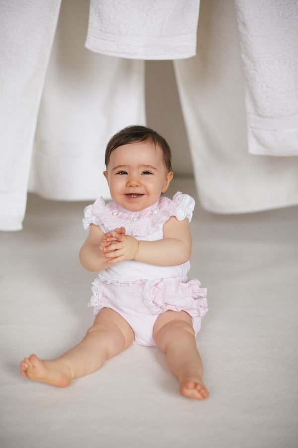 Deolinda Pink Ruffle Bloomer Set - Image 2