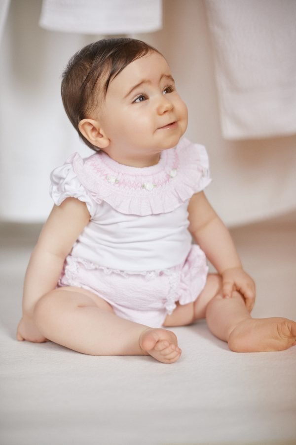 deolinda pink bloomer set