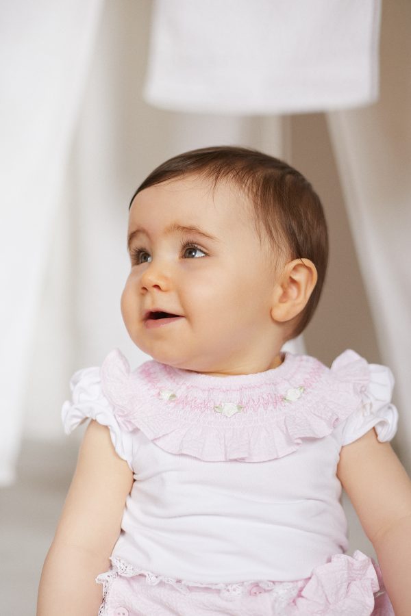 Deolinda Pink Ruffle Bloomer Set - Image 3