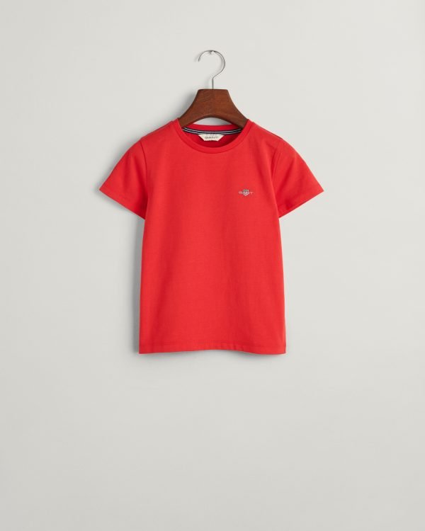 GANT Shield Short Sleeve T-shirt- Bright Red - Image 2